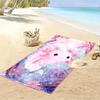 Cute Axolotl Fantasy Art Beach Towel Beach towel quick-drying for travel outdoor sports jogging beach and swimming