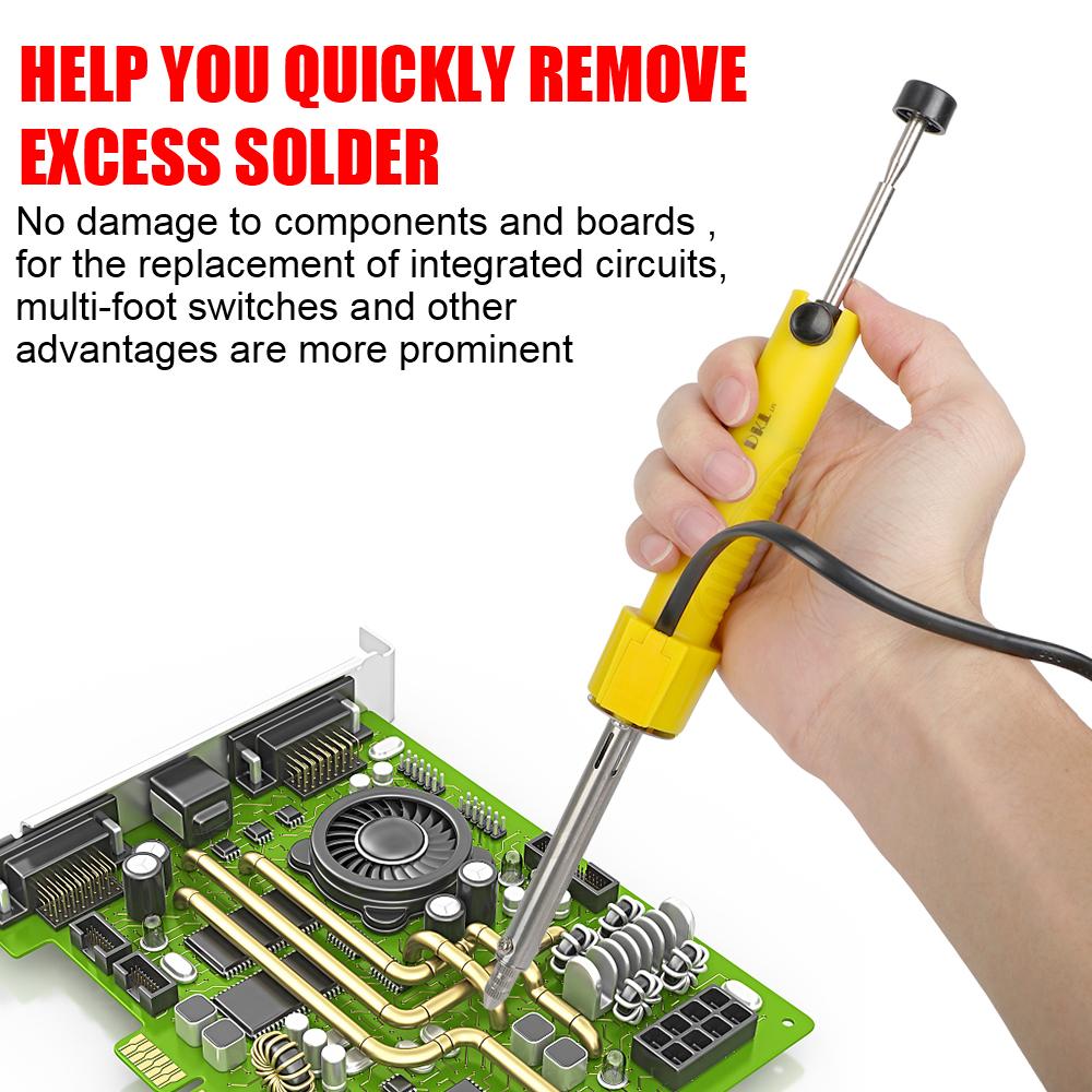 Электрический утюг для олова, присоска, 220 В, 30 Вт, ручной инструмент, электрический паяльник, сварочное оборудование, вилка европейского стандарта, прецизионный сварочный инструмент