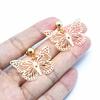 Retro Style Earrings Fashionable Trendy Earrings Hollow Butterfly Metal Earrings Niche Design