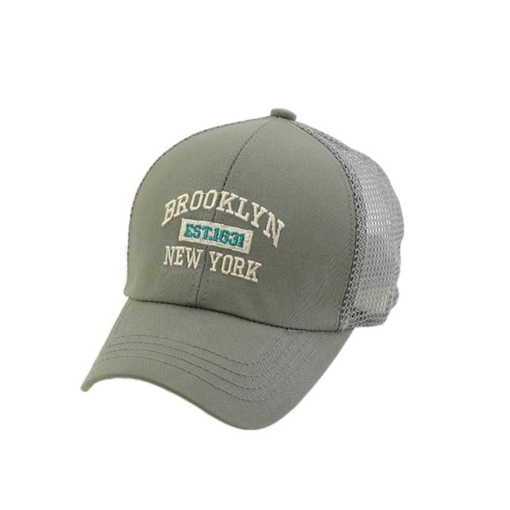 Mesh Baseball Cap Letter Embroidery Kids Hat New Sun Hat  Outdoor