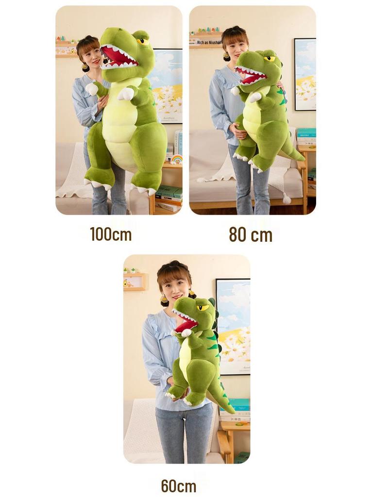 Large Tyrannosaurus Rex Plush Toy - Soft Pillow & Comforting Stuffed Animal for Kids
