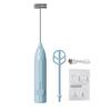 Electric Stirrer Milk Frother Handheld Stainless Steel Mixer Low Noise Rechargeable Electric Coffee Household Egg Whisk