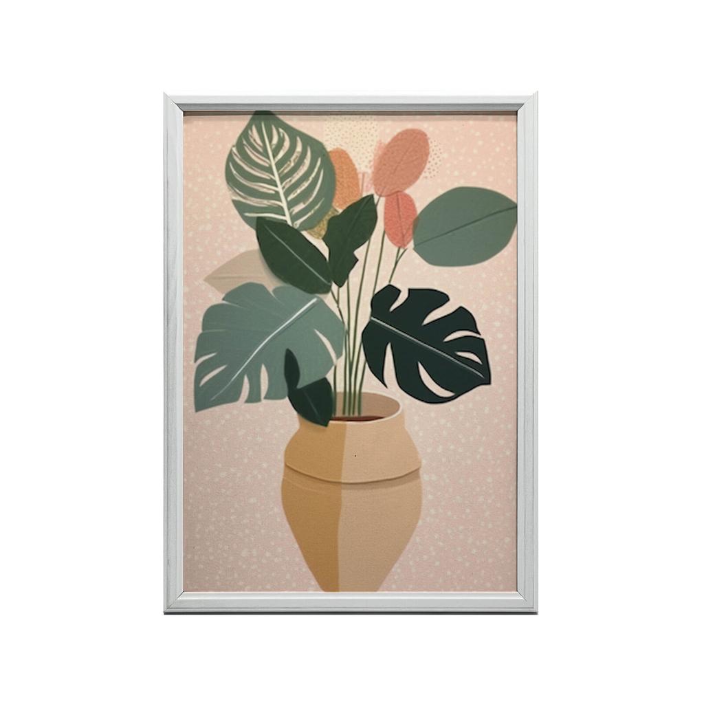 Roślina W Doniczce Boho Roślina W Doniczce Boho, 70X100 Cm, Bez Ramy, Papier Matowy 230 Gsm