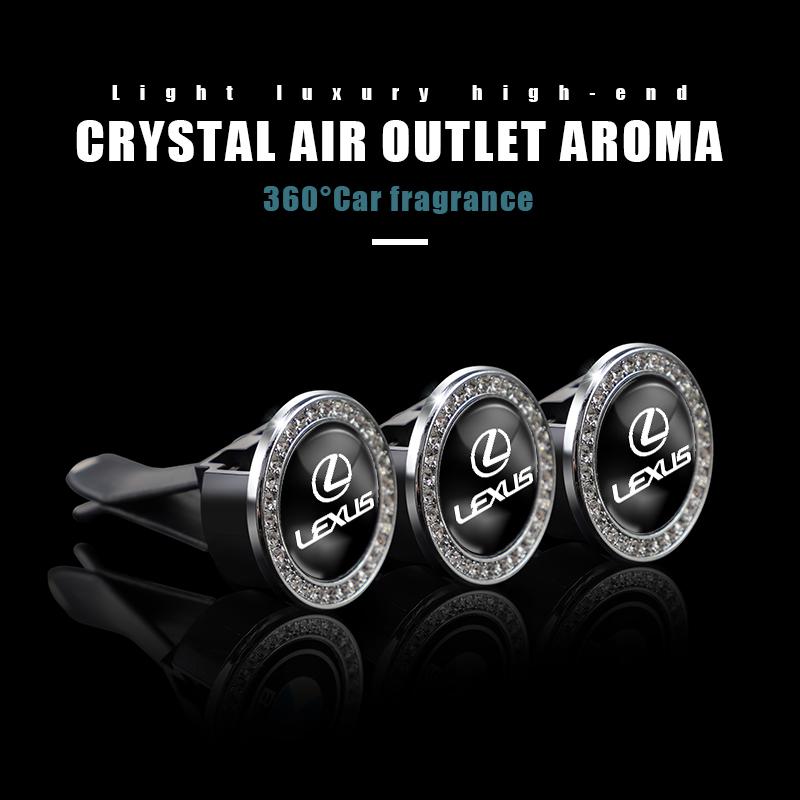 Interior Stickers Car Freshener Solid Perfume Air Conditioner Vent Mount Clip For Lexus RX300 IS200 IS250 ES350 Ct200h UX250h NX XN0