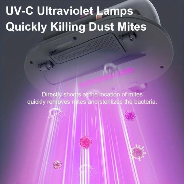 Беспроводной ручной пылесос с суперсильным всасыванием и УФ-лампой