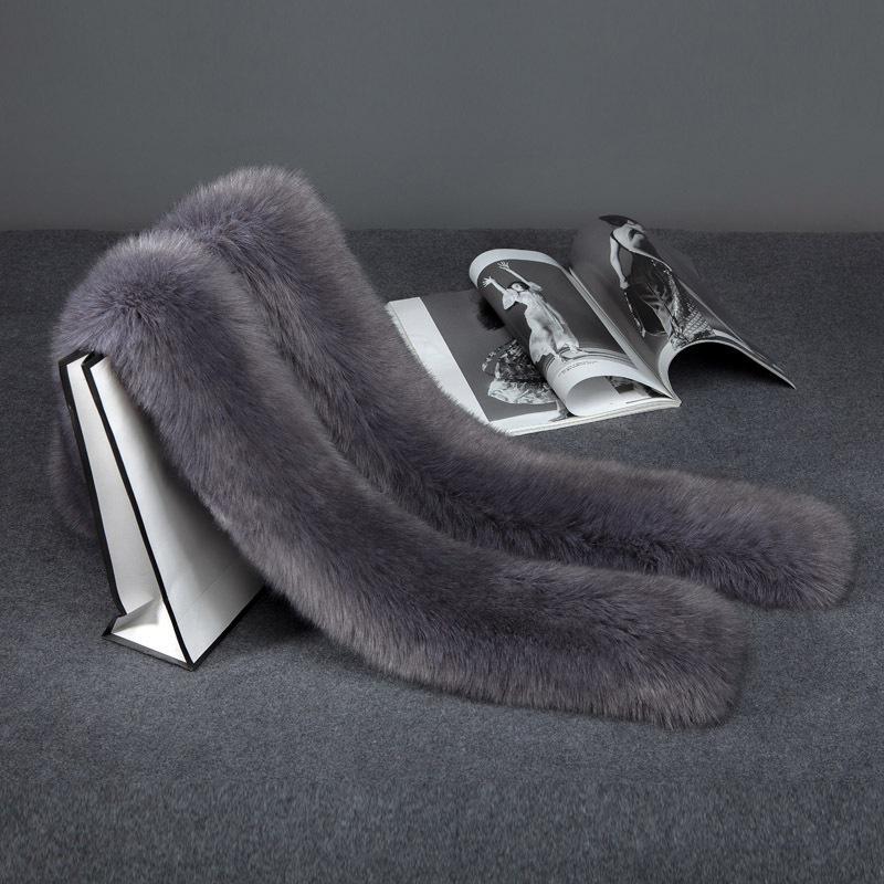 Ladies Fashion Winter Faux Fur Scarf Women's Long Scarf Plush Warm Scarf One Size 180 X 15 CM