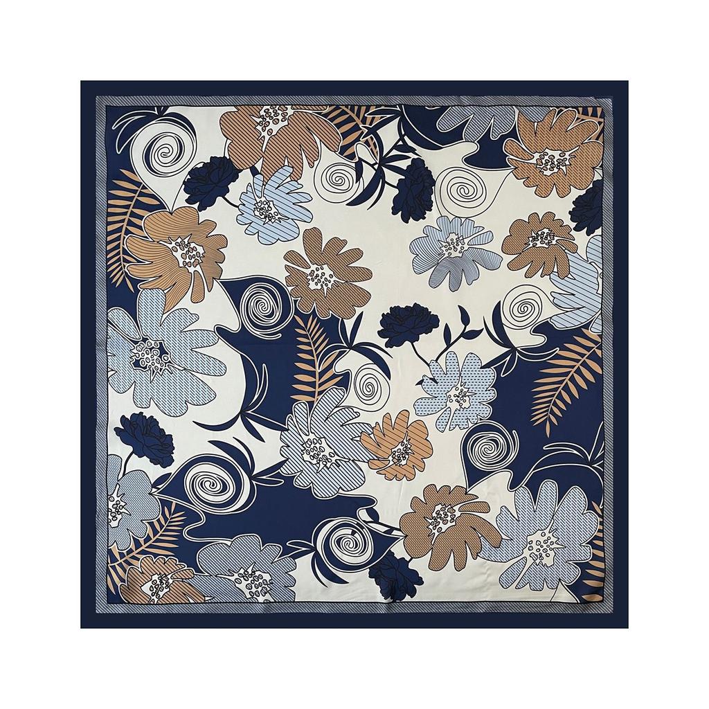 Luxurious 90cm faux silk scarf and headscarf – new spring/summer collection for women: versatile printed satin scarf