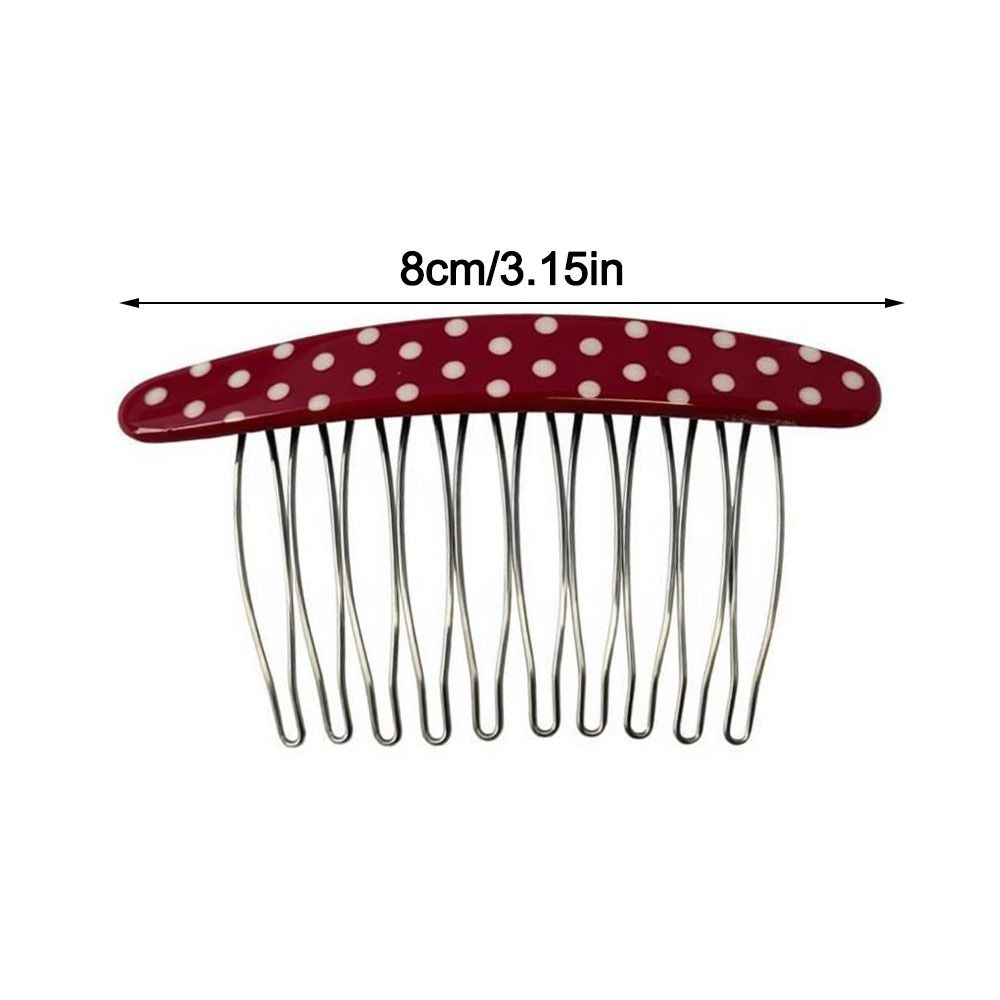 Non-Slip Hair Combs Polka Dot Bangs Hair Clip New Hairpin for Princess Hair Accessories