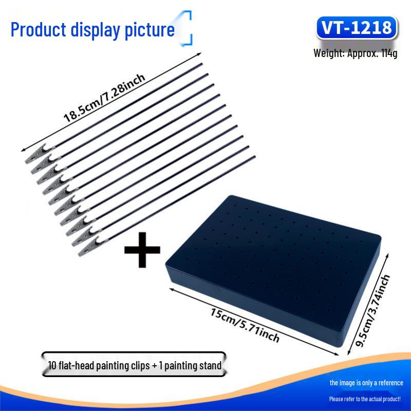 Metal Model Painting Clips with Protective Stand for Gundam Figures