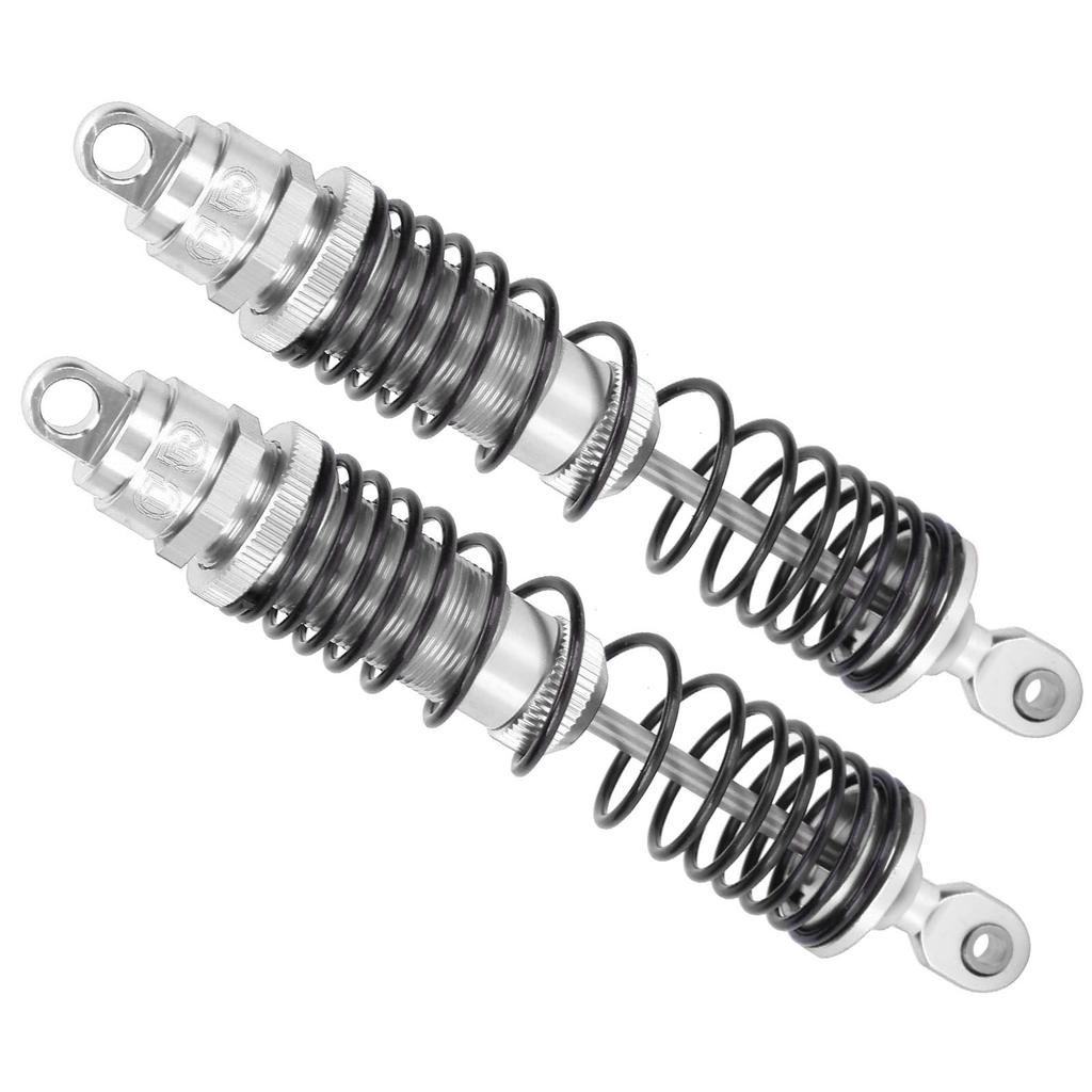 2Pcs 110mm RC Metal Rear Shock Absorber Damper for TRAXXAS   SLASH 1 10 RC Car PartsSilver