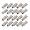 20Pcs Hex Coupling Nut 304 Stainless Steel Rust Proof Female Thread M5 Connector Nut Silver