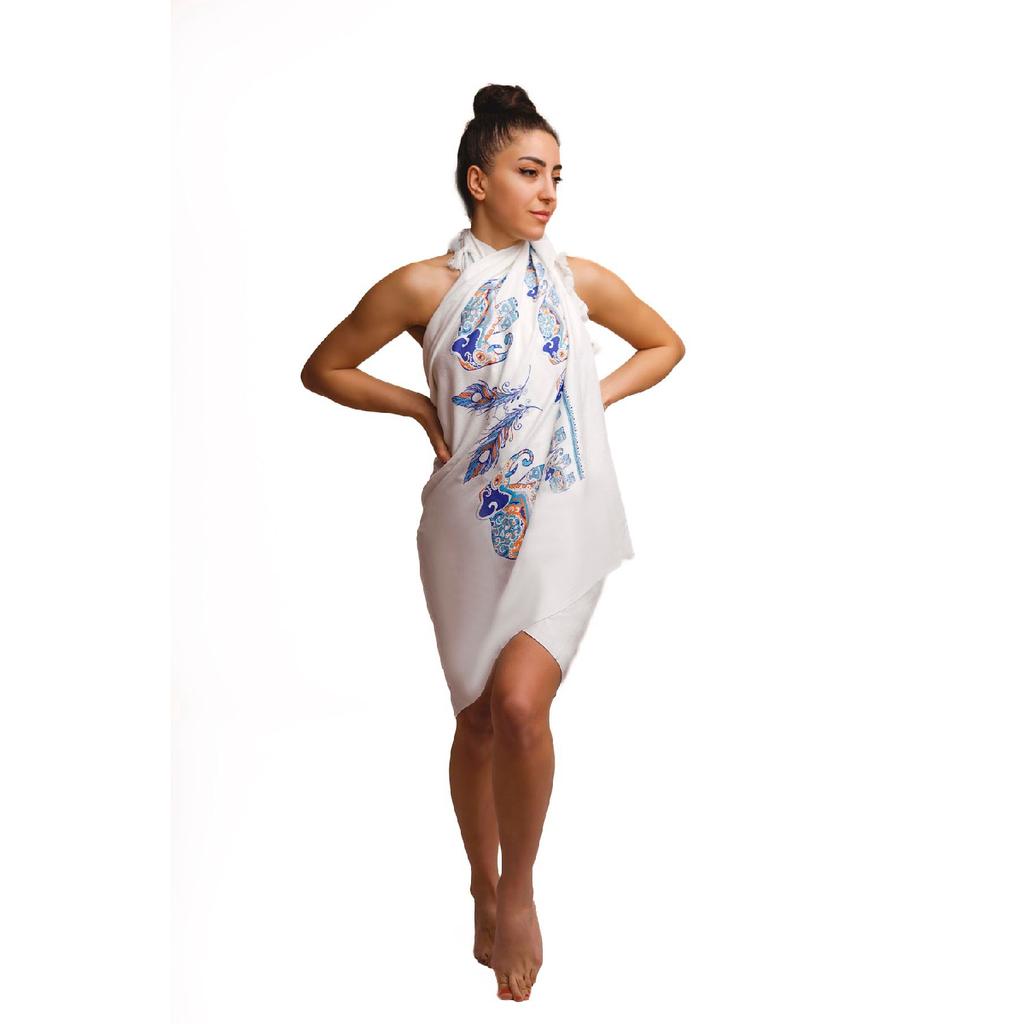 Beach Towel Peshtemal Sea Turkish Bath Sunbed Towel Cover Peshtemal (butterfly)