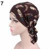 Casual Beanies Headwrap Floral Print Turban Women National Wind Chemotherapy Hat Cotton Hat Bandana