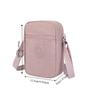Multi-functional Shoulder Bag Nylon Small Phone Bag Vintage Zipper Crossbody Bag  Storage Bag