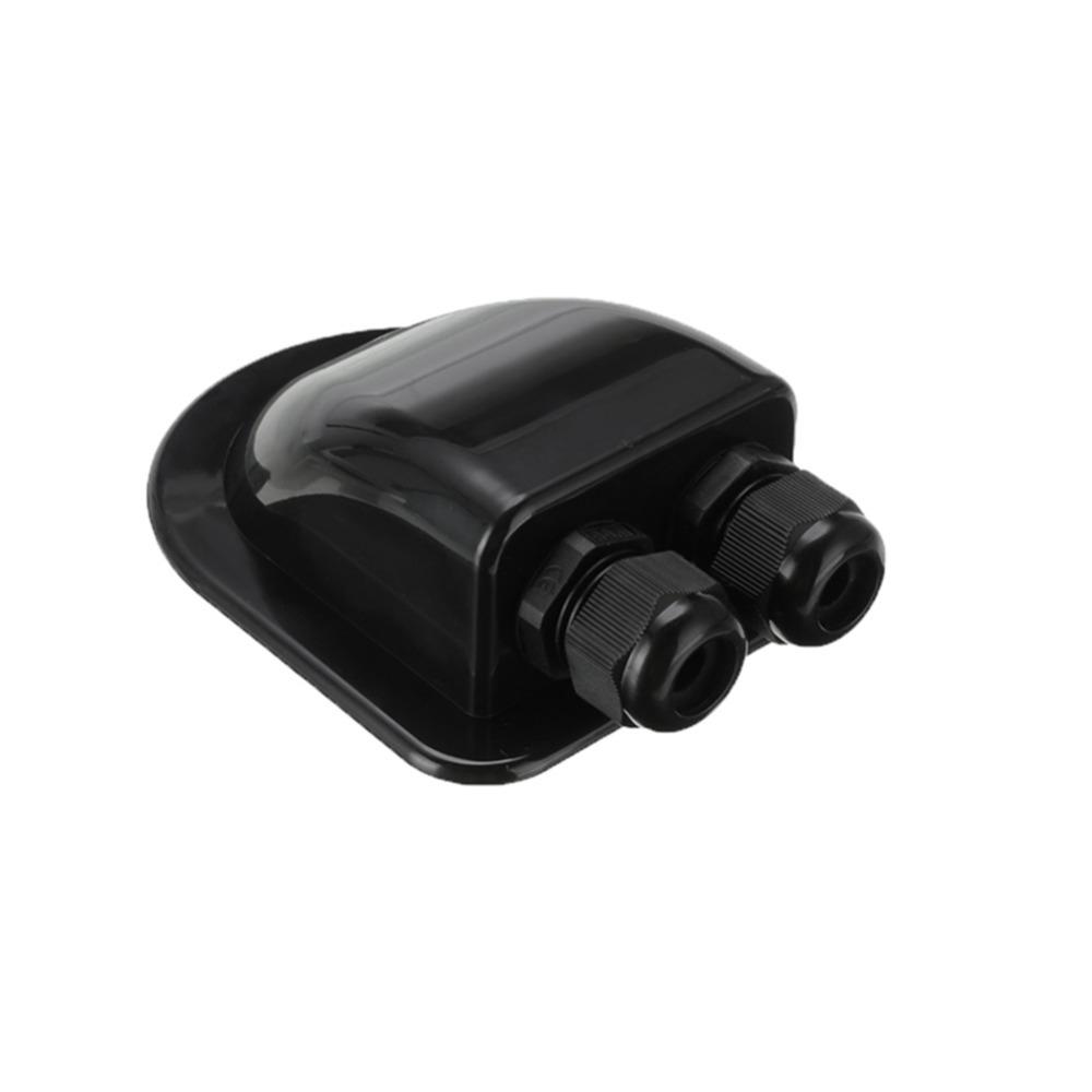 Двойной кабельный ввод Сальник Коробка для кабельного ввода на крышу солнечной панели Кабельный сальник Двигатель Автодом Белый Двойное отверстие Автодом Яхта Автоаксессуары Новый