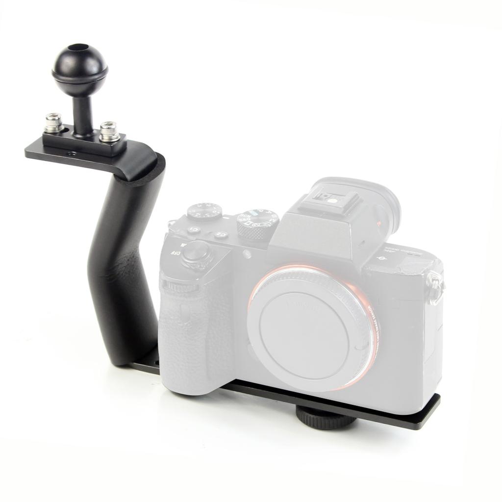 Алюминиевый сплав Diving Bracket Z-типа с одной ручкой и базовым адаптером для Gopro, подводной камеры, фотобокса, фонаря