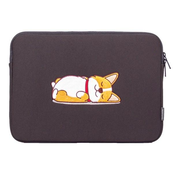 Чехол для ноутбука Intzone Dog Character INTC-340X, Beagle Charcoal Black