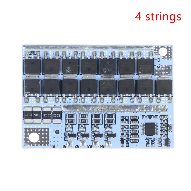 Плата защиты аккумулятора BMS 3S 4S 5S 3,7 В 100 А с балансировкой для DIY-аккумулятора из литий-полимерных ячеек