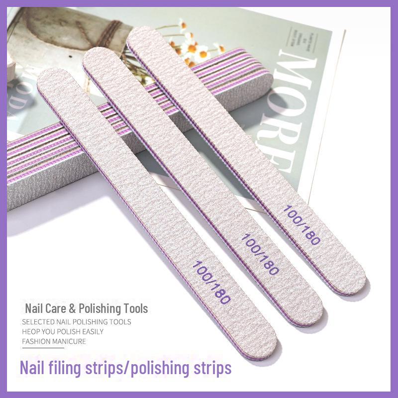 Nail Art Double-Sided Polishing Strips 100/180 Grit