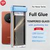 For Honor Magic V5 V3 V2 8 7 Pro Full Glue Tempered Glass For HONOR 300 200 X60 Pro Dust-free Auto Installation Screen Protector