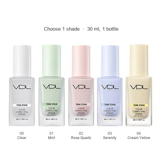 VDL Праймер-корректор цвета Tone Stain 30мл (5 оттенков)