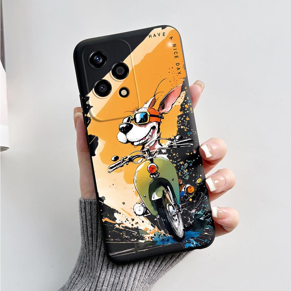 Чехол для Honor 200 Lite Стильный окрашенный силиконовый ТПУ задняя крышка телефона для Honor 200 Lite 5G Мягкий чехол Honor200Lite 200Lite Funda