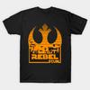 Мужская черная футболка с принтом Rebel Scum Печать на трансферной бумаге без вырезания Хлопковая футболка