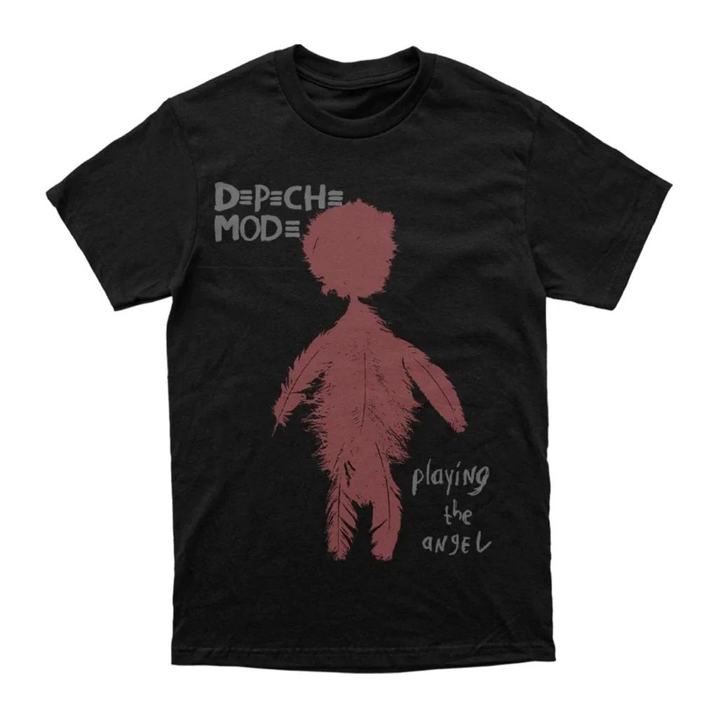 Depeche Mode Playing The Angel Harajuku Style Rock Band Printed Short Sleeve T-Shirt Casual Loose Street Style Rock Punk Cotton