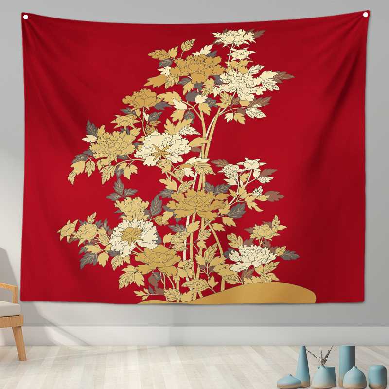 Укиё-э японский гобелен с принтом, настенная ткань, подушка для спальни, подвесное украшение для дома, гостиная, фоновая ткань, тапиз