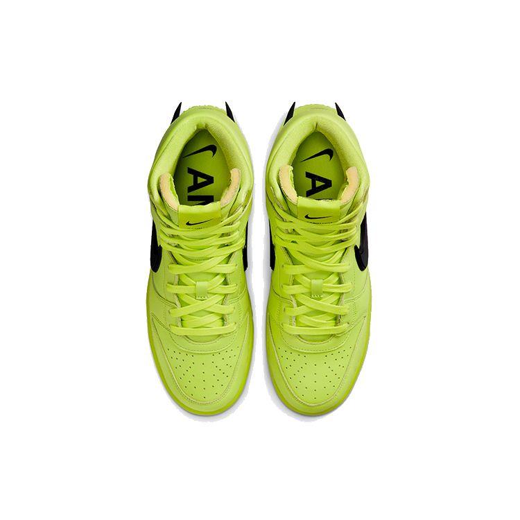 Кроссовки унисекс AMBUSH x Nike Dunk High Flash Lime Желтый Черный CU7544-300