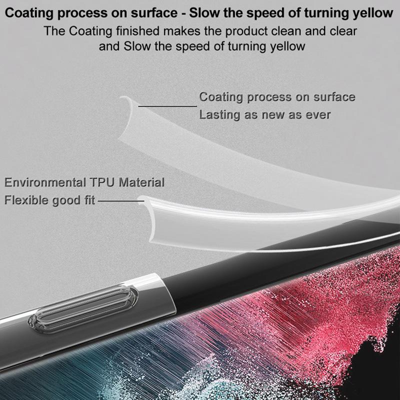 IMAK Чехол для Huawei Pura 70 Pro/70 Pro+ Защита от падений ТПУ Прозрачная задняя крышка Чехол для телефона