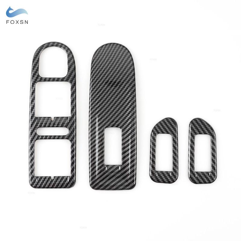 For VW Golf 6 MK6 2010 2011 2012 2013 Interior Window Lifter Switch Control Panel Cover Carbon Texture Inner Accessories