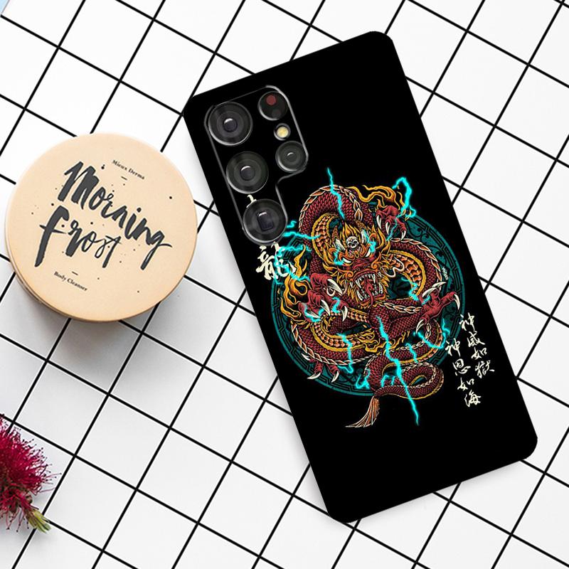 Модный Чехол с Китайским Драконом для Samsung Galaxy S24 FE S21 S22 S23 S25 Ultra S9 S10 Plus S20 FE S25 FE Чехол для Телефона