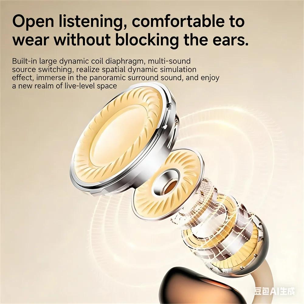 Xiaomi Wireless Earphones Open In-ear Type HIFI Bass 2in1 Bluetooth Headset High-definition Electric Quantity Digital Display Earplugs