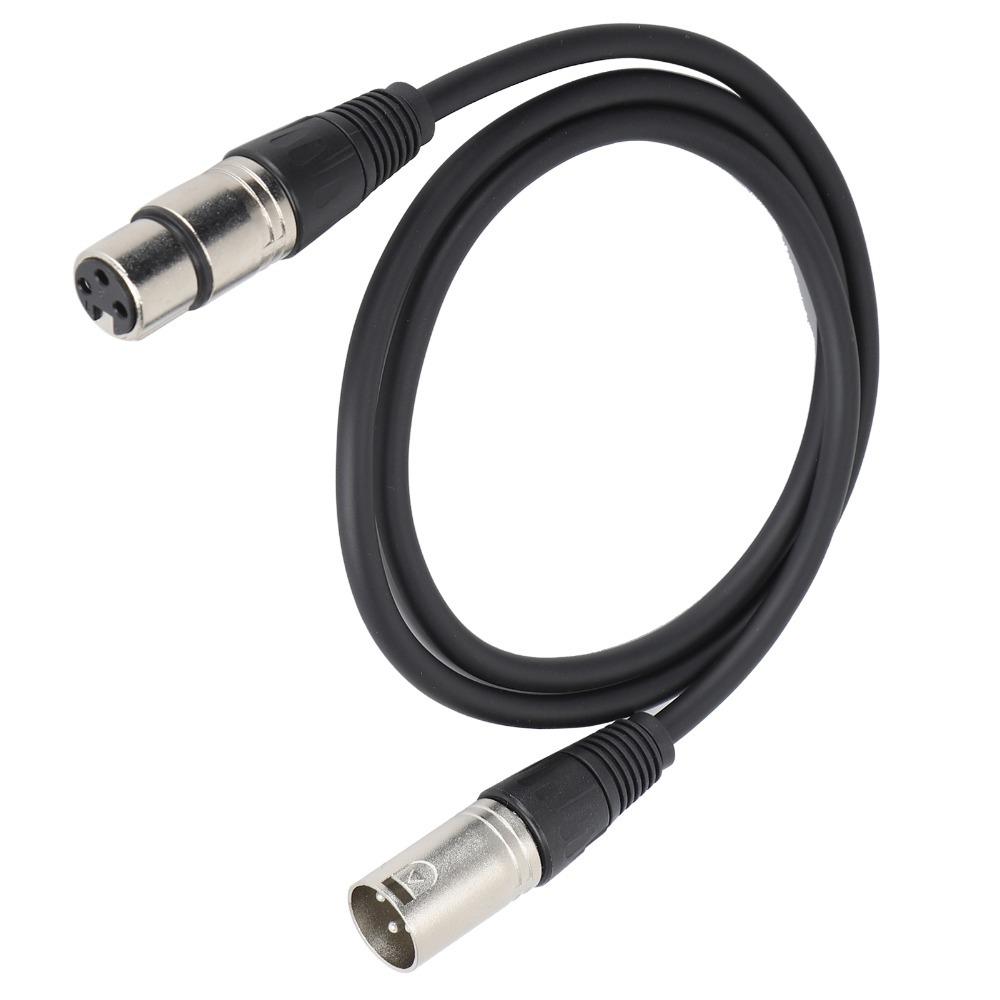 1m/3.3ft Microphone Cable 3Pin XLR Male to 3Pin XLR Female Male to Female Cable for Speakers