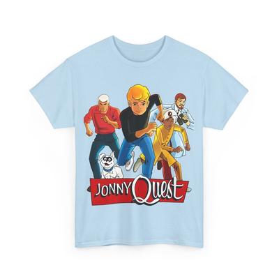 Футболка Джонни Квеста - Hanna-Barbera 60-е - Доктор Бентон, Хаджи, Рейс Бэннон, Бандит