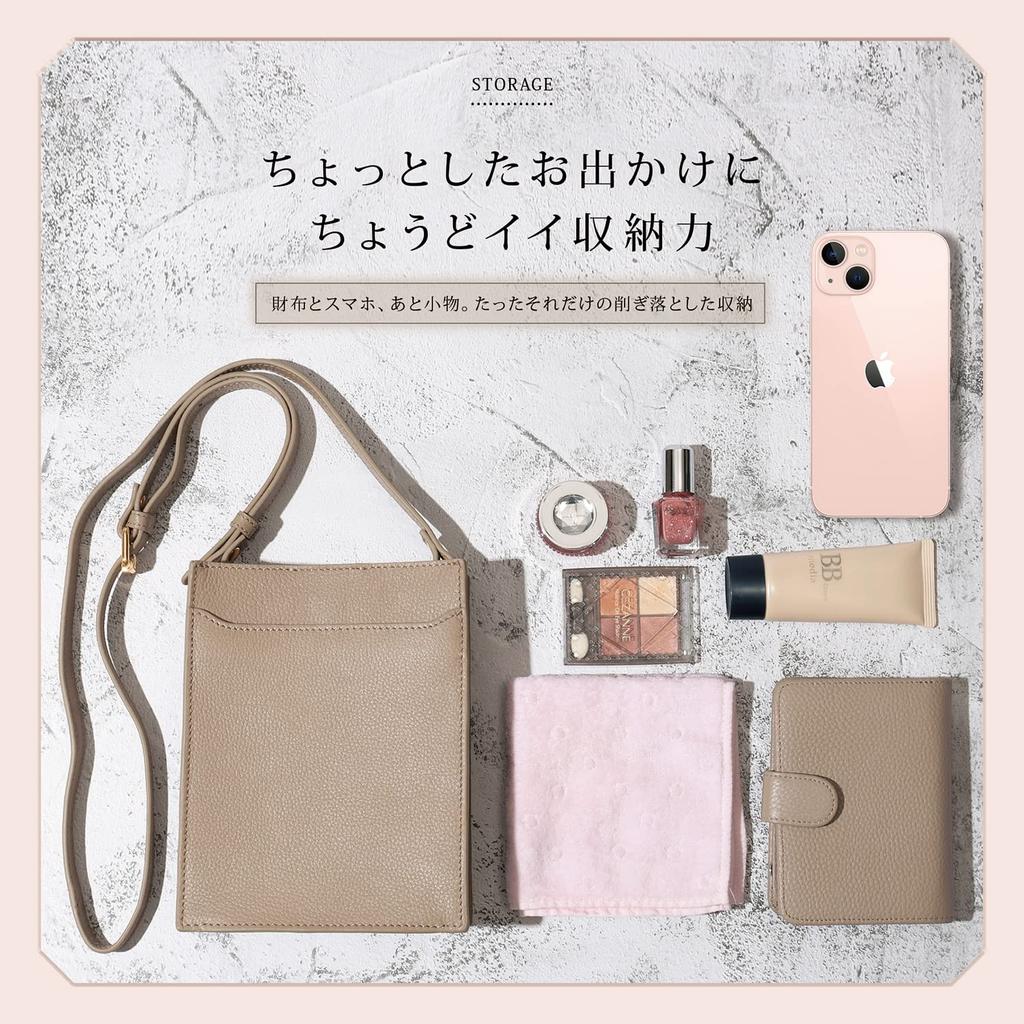 Genuine Leather Smartphone Crossbody Vertical Lightweight Mini Smartphone Shoulder Bag for MP1 [BLUE SINCERE] Pouch, Bag, Style, Women/Mila (Metallic