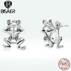 925 Sterling Silver Women Earrings Delicate Fun Frog Animal Simple Vintage Design Stud Earring For Women Jewelry