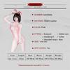 Erotic Anime Cute Bunny Girl Cosplay Costume Sexy Translucent Patent Leather Bodysuit School Girl Kawaii Rabbit Uniform Lingerie