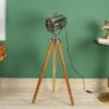 93.98 Cm Wooden Tripod Spotlight Industrial Nautical Searchlight for Home, Office, Livingroom, Bedroom, Diningroom Decor
