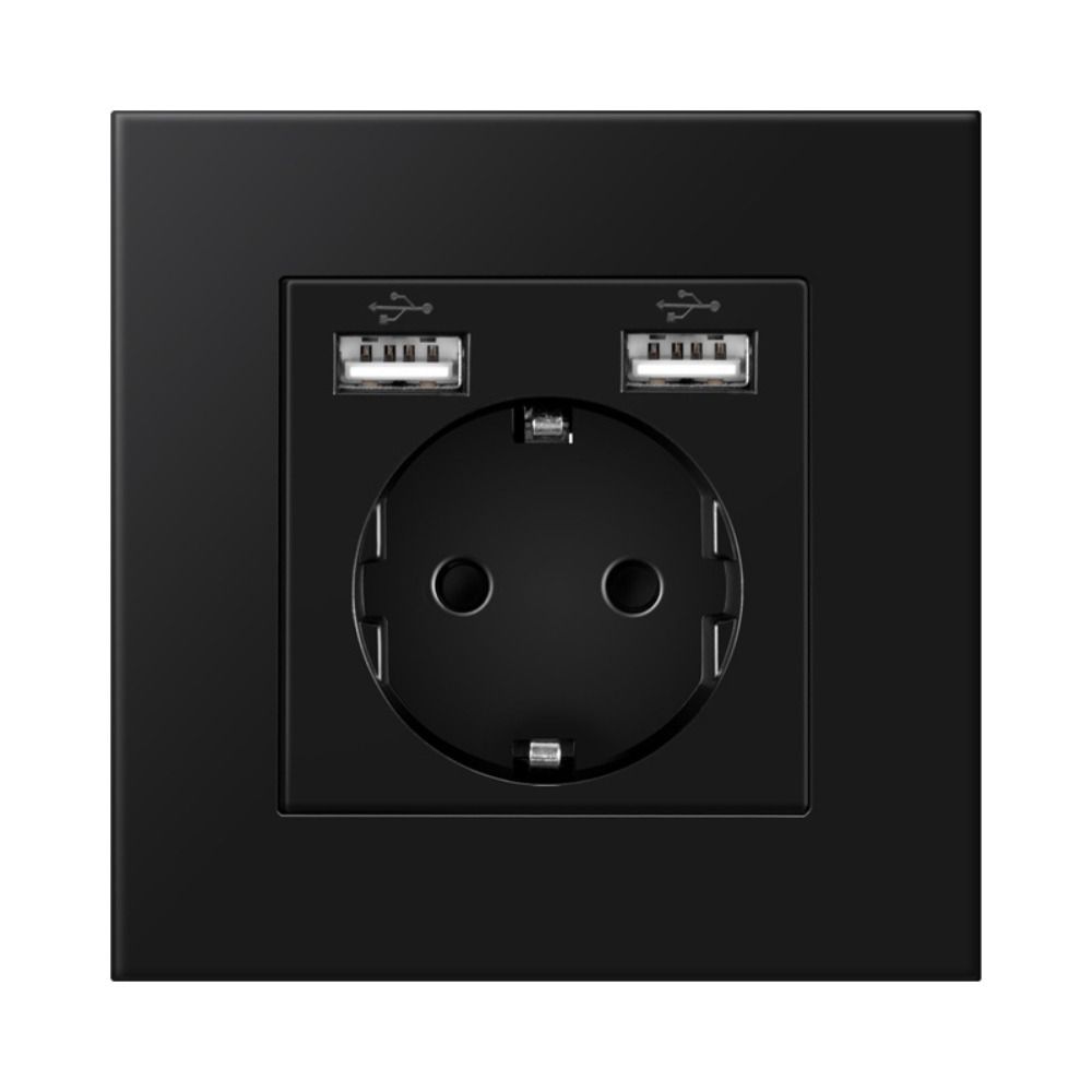 Быстрое зарядное устройство с европейской вилкой Пластиковая панель Порт для зарядки Доступен USB-разъем типа C Разъем питания