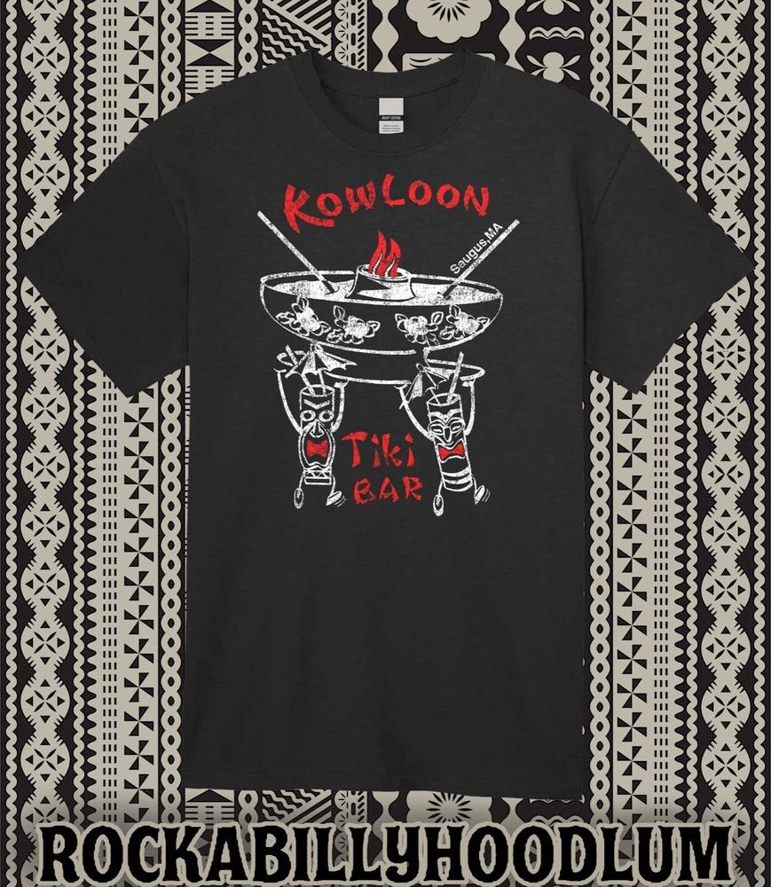 Ретро Тики Арт Футболка 100% Хлопок Кружка для Бара Ресторан Kowloon Saugus MA