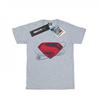 Womens/Ladies Justice League Movie Superman Logo Cotton Boyfriend T-Shirt