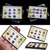 1 Box Gift Home Decoration Raw Gemstones Quartz Crystal Ore Samples Mineral Specimen Polished Stone