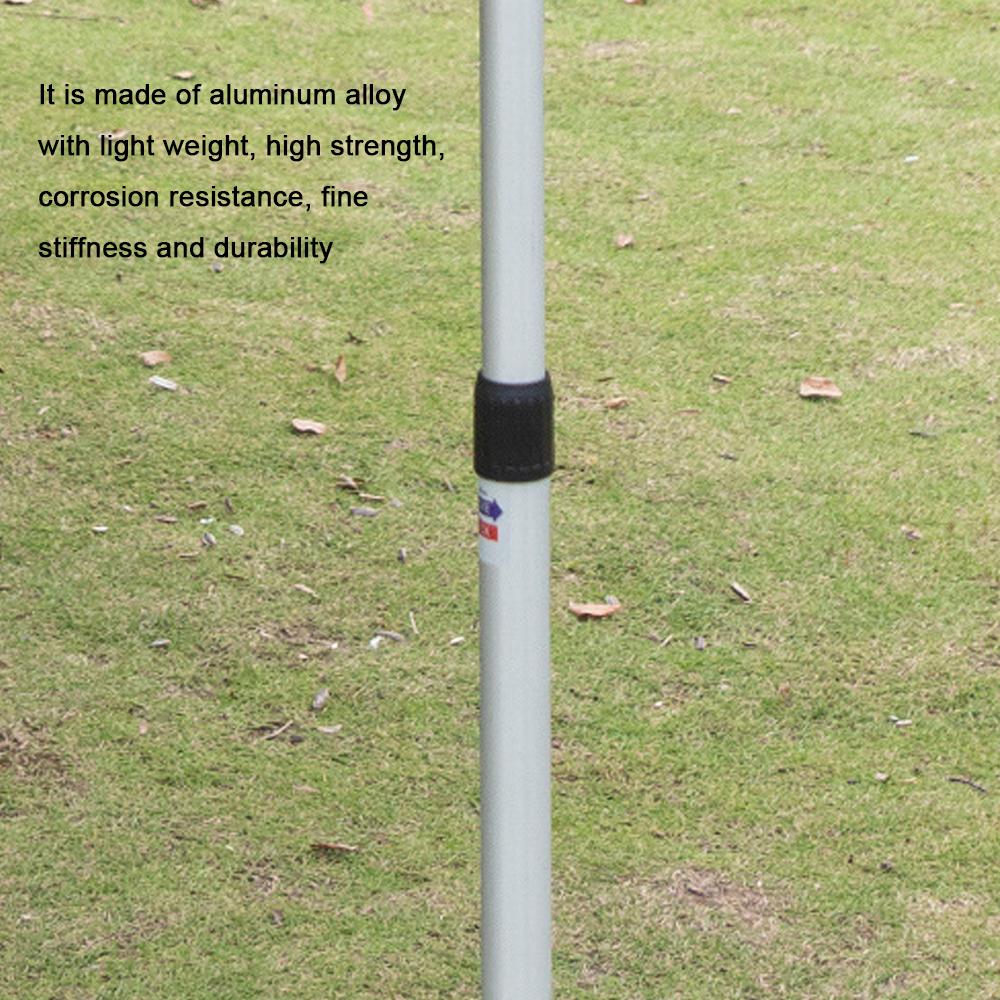 Телескопическая опора для палатки, пляжный приют, тент, утолщенный опорный столб из алюминиевого сплава