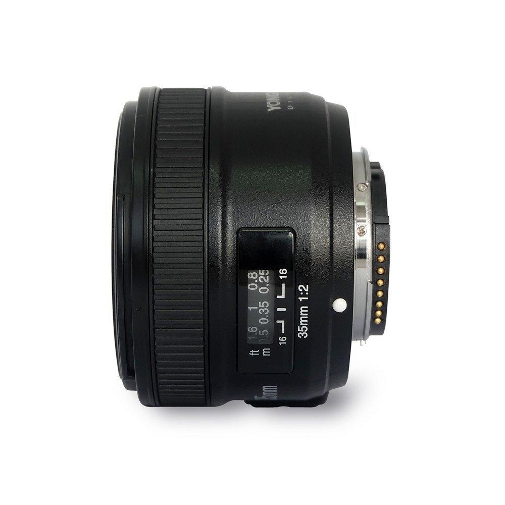 YONGNUO Nikon YN35mm F2N Prime Lens for Nikon Compatible Standard Compatible with D5 D4 D810 D800 D750 D300 and F-Mount, Full-Frame Wide-Angle Lens,
