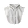 Elegant Handmade Shirt Fake Collars for Womens Autumn Detachable Collar Half Shirt Blouse Fake Collar Lapel Pointed Collar