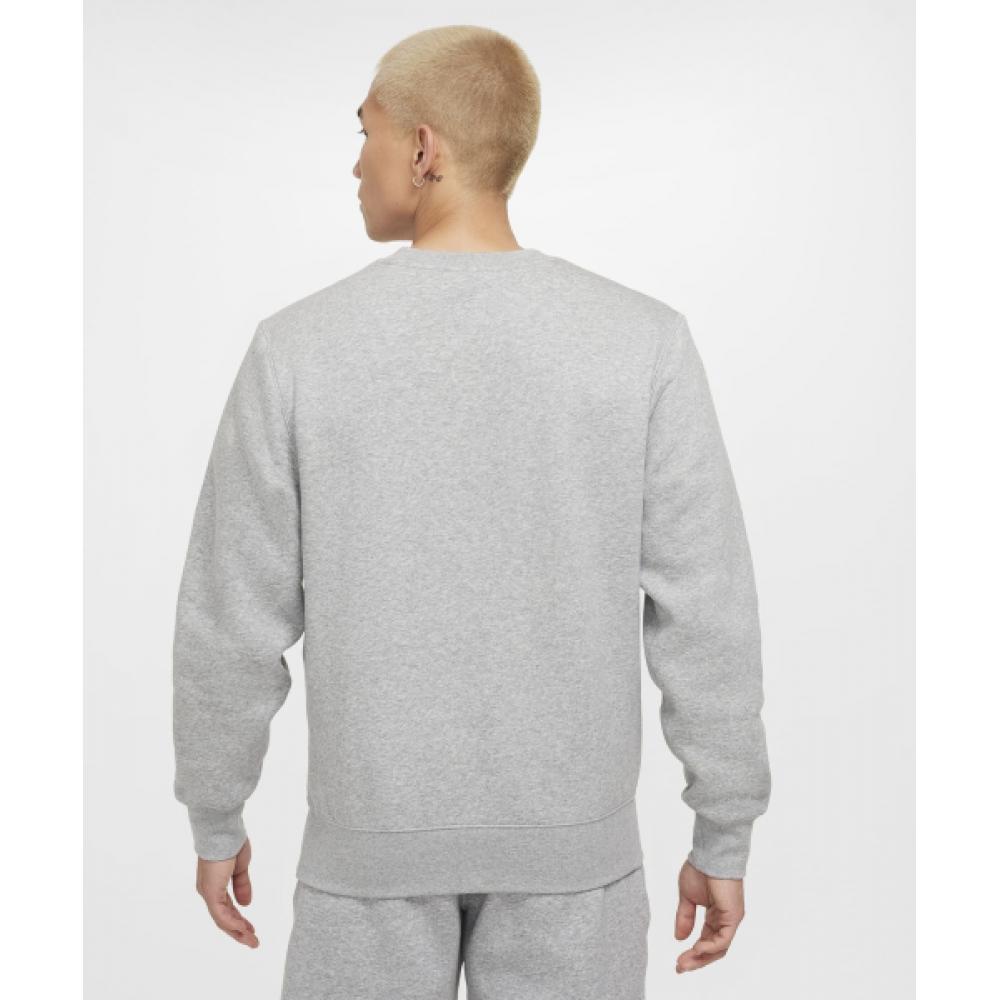 Nike Свитшот Club Crew M Темно-серый, меланжевый, белый Fz0880 063