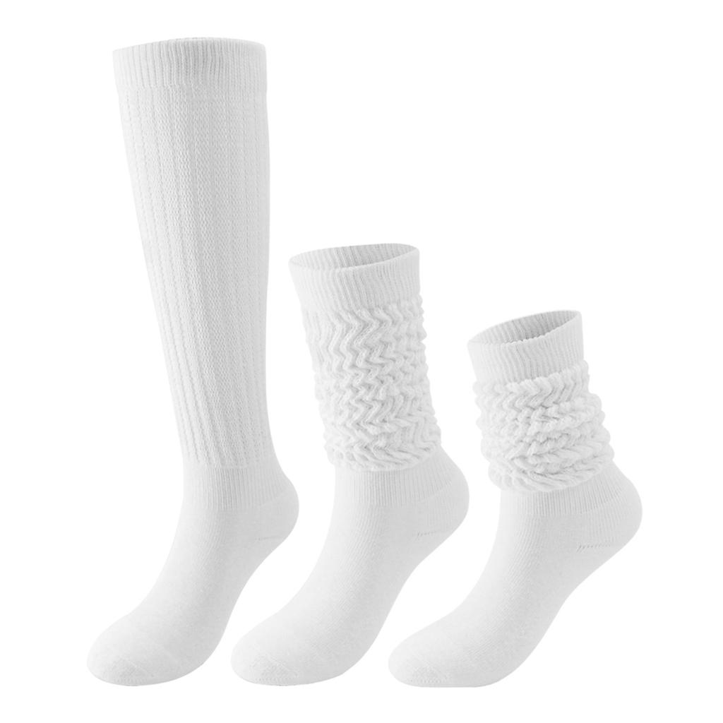 Women's Solid Color Thickened Loose Slouchy Socks Fashion Long Stacked Socks