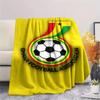 1Pc Ghana football Print Flannel Blanket High Quality Warm Comfortable Cover for All Seasons Perfect for Gifts Home Decor